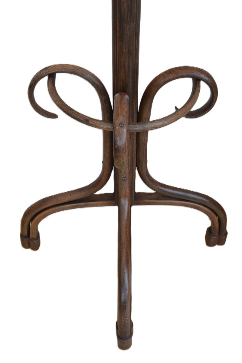 Antique Bentwood Coat Stand, Half Round Design Hall Stand, C1900, Thonet Style - Image 5